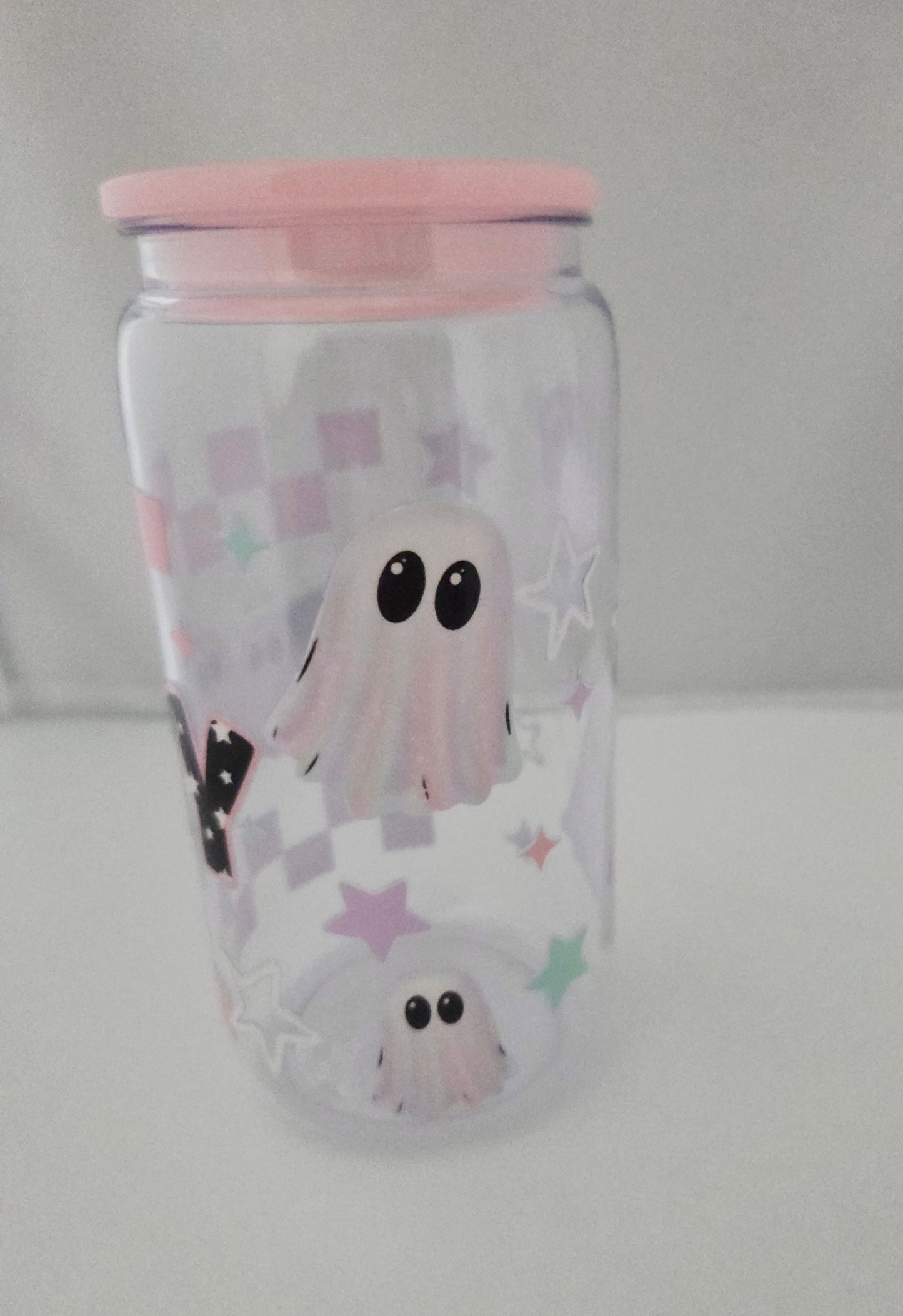 Spooky Checker Ghost