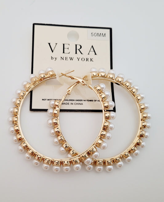 Pearl Hoops