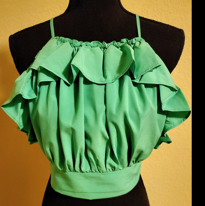 Ruffle Me Crop Top
